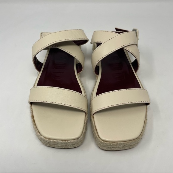 NIB Staud Lara Espadrille Sandal In Cream / Natural - Picture 12 of 14